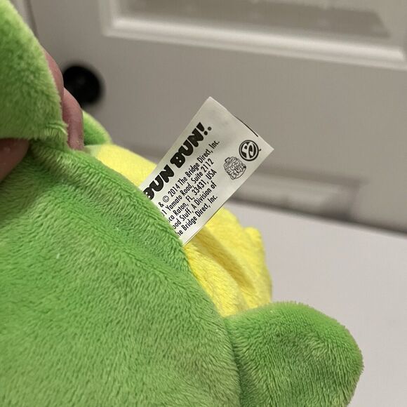 Bun Bun Stacking Plush Green Dinosaur Dino 12" Stuffed Animal Toy 2014 w/ tags - Picture 7 of 9